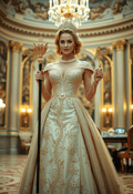 The Grand Duchess: Radiance in Pearl and Gold