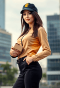 Urban Courier: The Confident Package Bearer