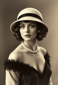 Silent Film Star on Set