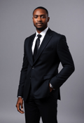 Sophisticated Executive: Man in Tailored Suit and Tie