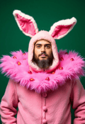 Fanciful Easter Bunny Attire with a Twist