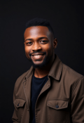 Casual Confidence: A Full Body Studio Portrait of a Man