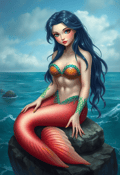 Capricious Mermaid by the Sea
