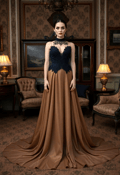 Gothic Elegance: A Timeless Woman's Portrait