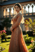 Lady of Leisure in a Victorian Garden