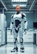 Cyborg Dreams: Male Humanoid in a Modern Lab
