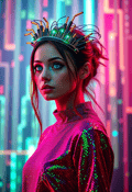 Neon Princess of Virtual Reality
