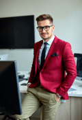 Dynamic LinkedIn Profile: Chic Male at Work