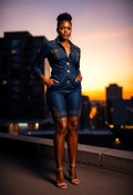 Feminine Flair: Denim with a Twist