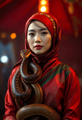Mystique of the Bejeweled Snake Charmer