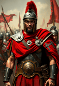 Warrior with a Steely Gaze