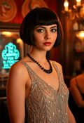 Flapper Fashionista Strikes a Pose