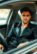 Casual Cool in the Driver's Seat