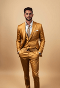 Sleek and Golden: Man's Timeless Charm