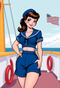 Sassy Sailor on Deck