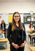 Inspiring Woman Teacher in Action