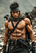 Muscle and Might: Asian Rambo with Determination