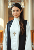 Harmony in Tradition: The Elegant Priestess