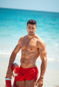 Confident Lifeguard Standing Strong