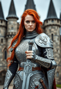 The Firehearted Guardian: A Portrait of Resolve