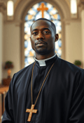 A Portrait of Solitude: Priest Deep in Thought