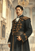 Refined Nobility: Renaissance Man's Portrait