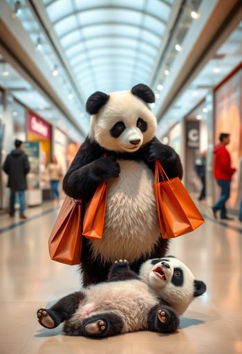 Baby Panda Wants Ice Cream