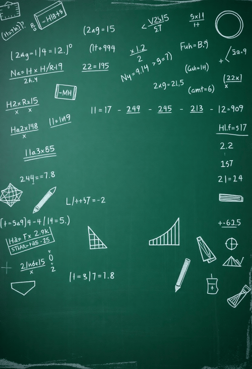 Chalkboard Dreams: A Classic School Days Backdrop