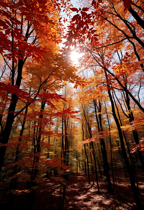 Beneath the Canopy of Painted Leaves