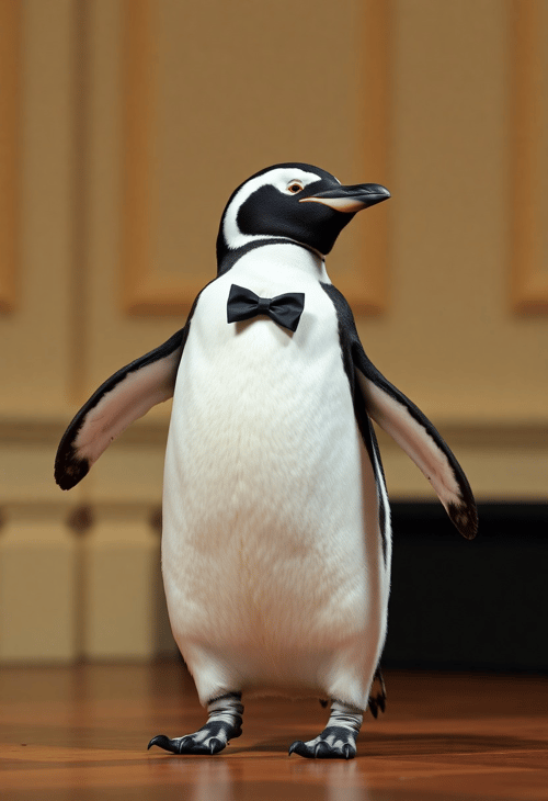 Tap-Dancing Penguin Takes the Stage