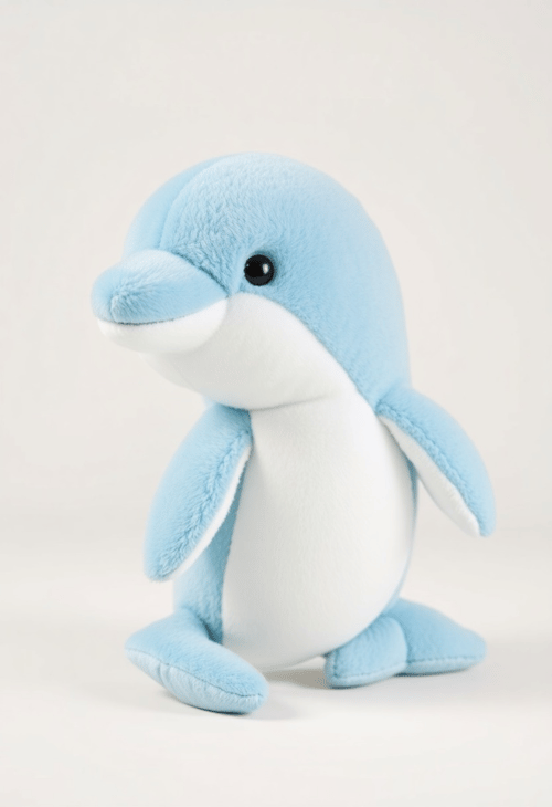 Delightful Dolphin: Plush Artistry for Ocean-Loving Hearts