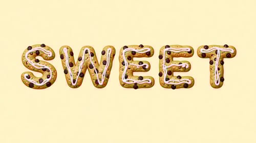 Turn Letters into Cookie Font with AI