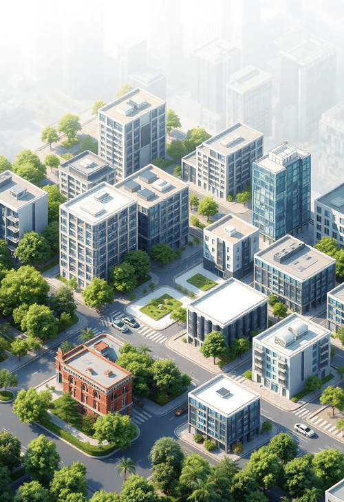 Modern Urban Development 3D Map