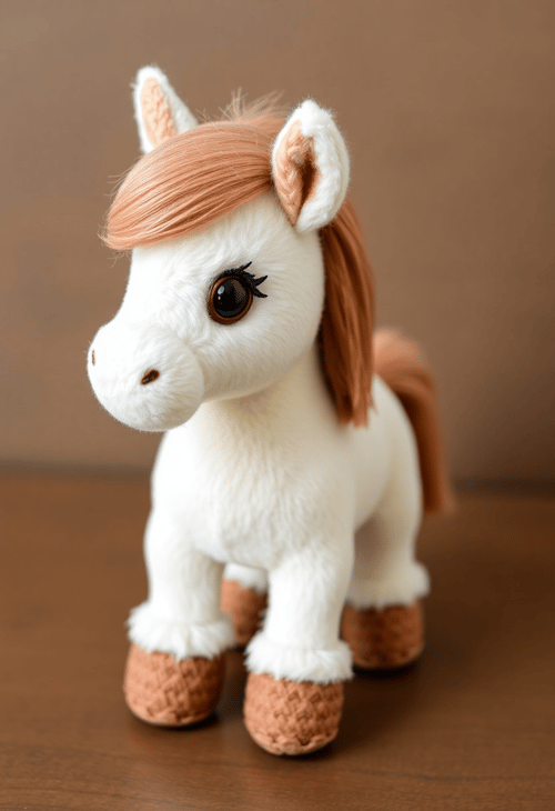 Winsome Plush Pony: 3D Rendered Playmate