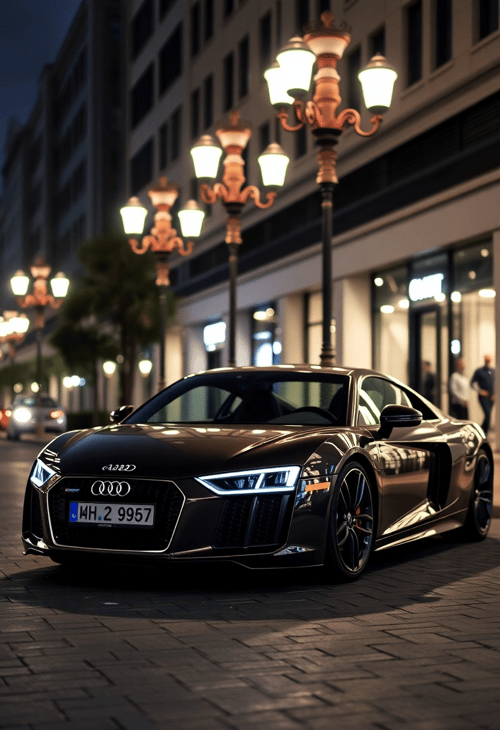 Audi R8 Emits Flawless Precision in Urban Ambiance