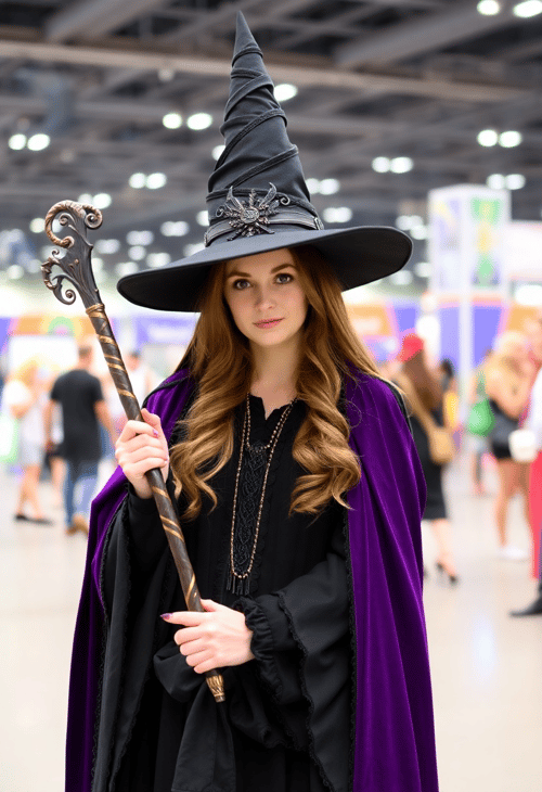 Enchanting Witch at the Magic Fair