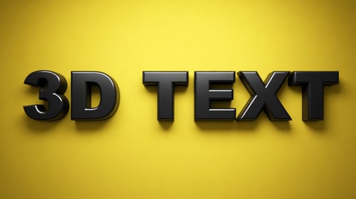 Text to 3D AI Effect