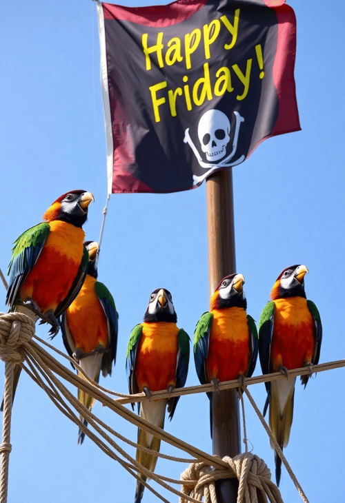Pirate Parrots Sing for Friday