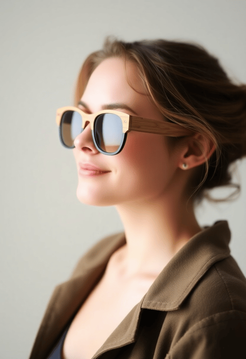 Minimalistic Wooden Sunglasses