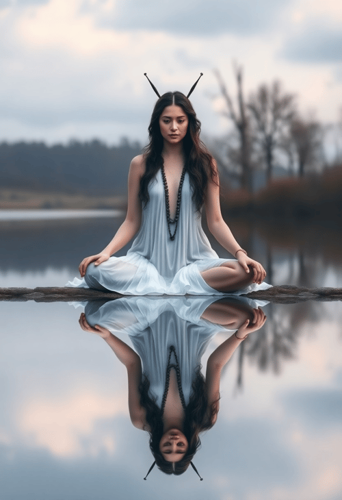 Serene Aquarius in Reflection