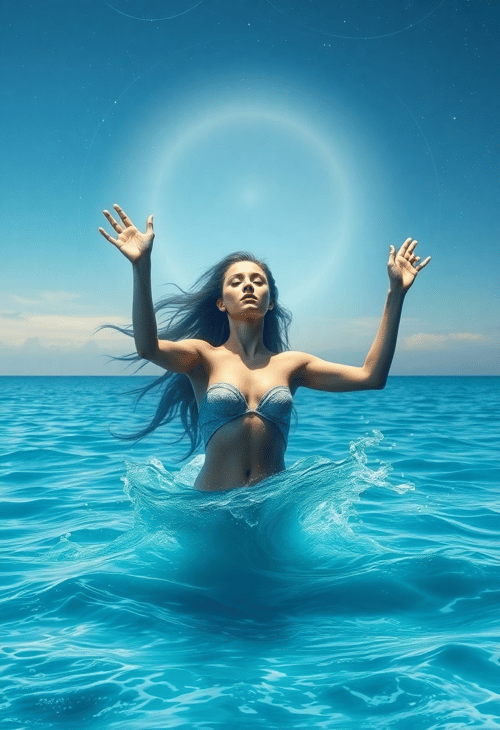 Aquarius Goddess in the Sea