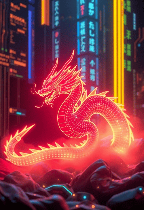 Luminescent Serpent: The Cyber Dragon