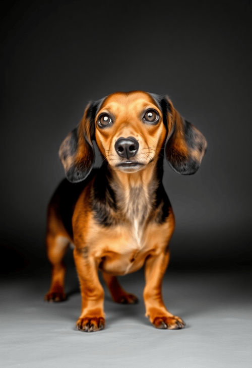 Dachshund in a Monochrome World