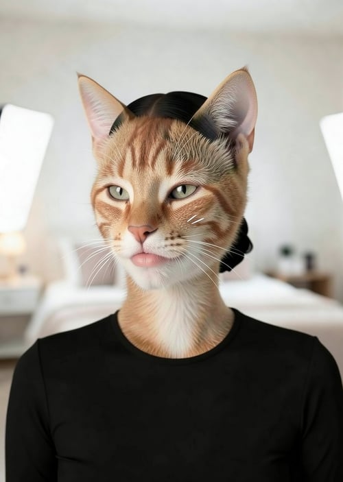 Human to Cat Face AI Generator