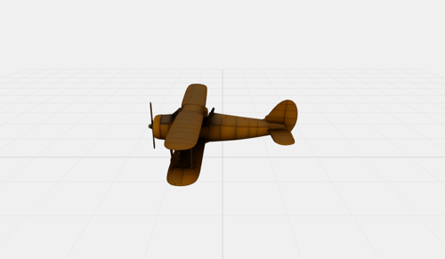 Old Airplane AI Generated 3D Model