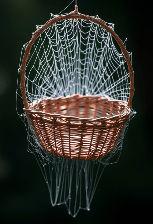 Webbed Basket: The Spider's Carrier