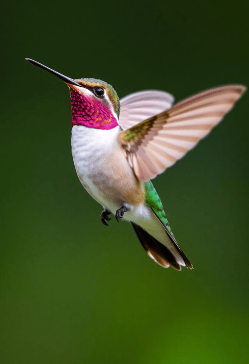 Enchanted Flight: The Hummingbird in Mid-Air Splendor