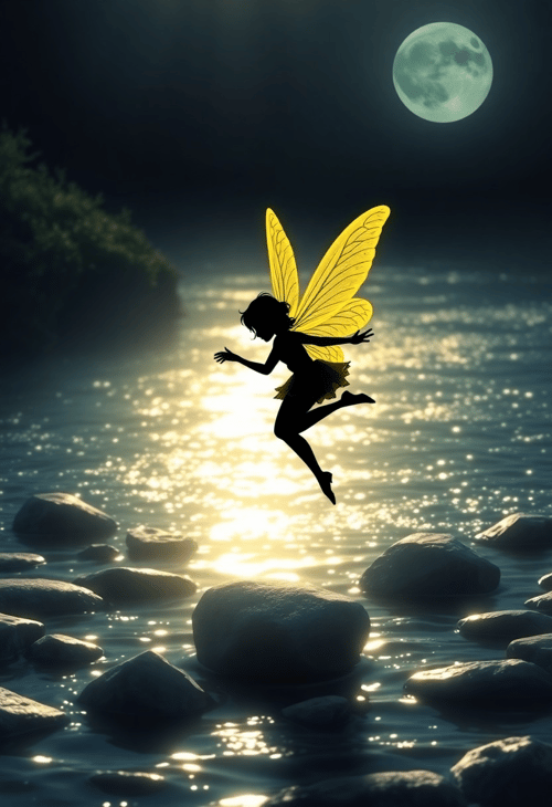 The Luminous Sprite of the Moonlit Stream
