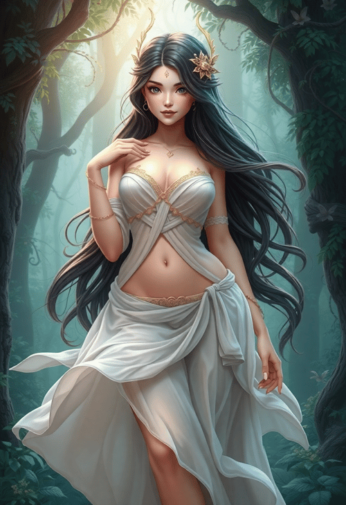 Ethereal Elegance: The Enchanting Forest Sprite