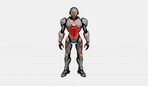 Robot 3D Model Made with AI
